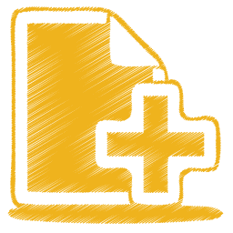create a documents icon yellow