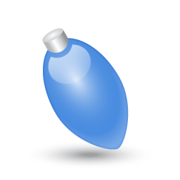 pretty blue light bulb icon