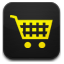 yellow shopping cart icon