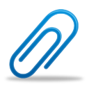 a paper clip icon