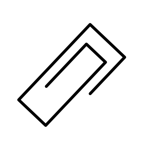 a paper clip icon