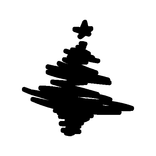 abstract christmas tree icon