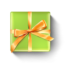 beautiful gift box icon