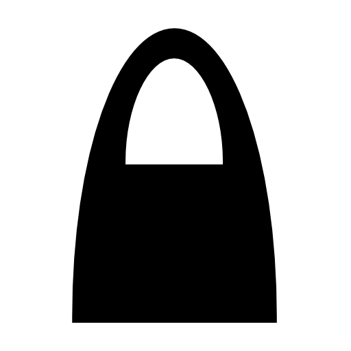 black shopping bag icon