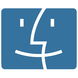 blue finder logo icon
