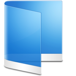 blue folder icon