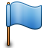blue small flag icon