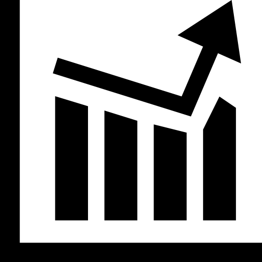 business statistics chart icon