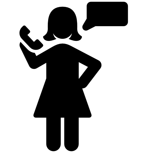call woman icon