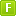 capital letter f of green icon