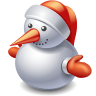 christmas snowman icon