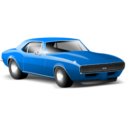 classic blue car icon