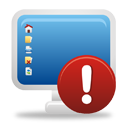 computer warning icon