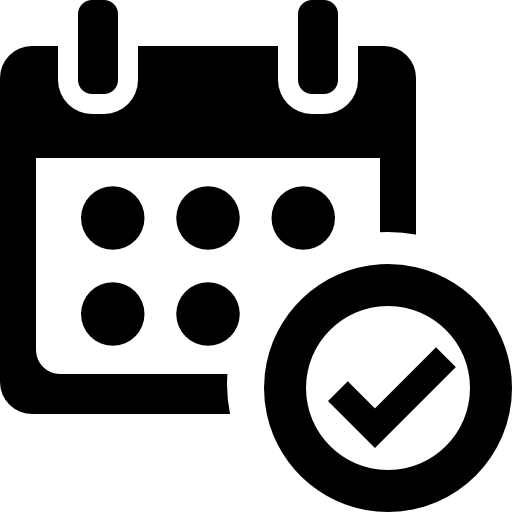 confirm schedule icon