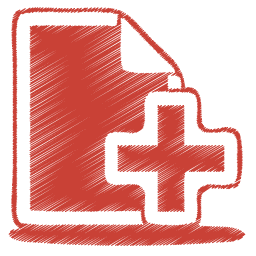 create a documents icon red