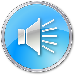 crystal style speaker button icon