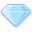 diamond blue icon