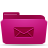 e mail folder pink icon