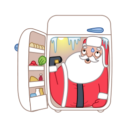 fridge santa claus icons