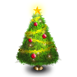 green christmas tree icon