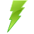 green lightning logo icon