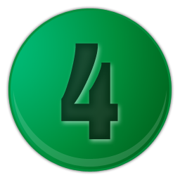 green number 4 icon