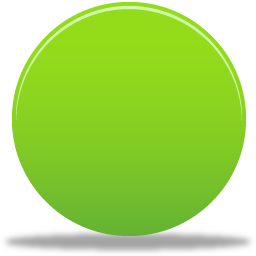 green round button icon