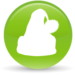 green santa hat icon
