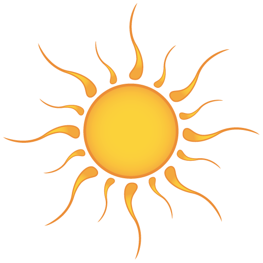hot sun icon