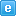 latin small letter e of blue button icon