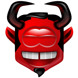 laughing devil icon