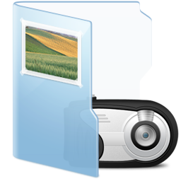 light blue images folder icon