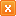 lowercase letter x of orange icon