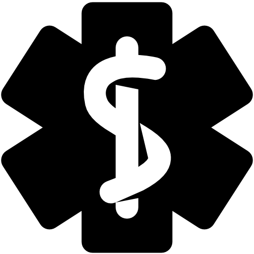 medical snake stick flag icons