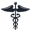 medical snake stick icon