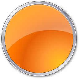 orange crystal style button icon