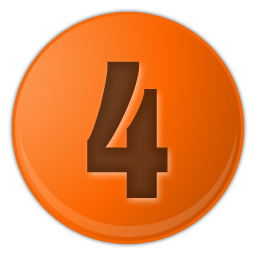 orange number 4 icon