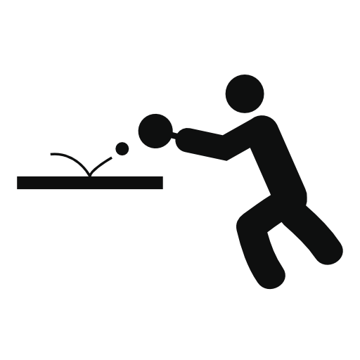 people playing table tennis icon