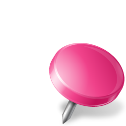 pink drawing pin flag icon