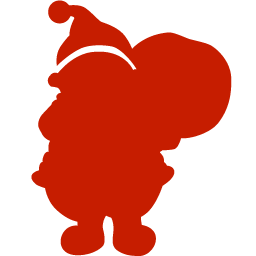 red santa claus icon