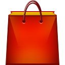 red shopping bag icon