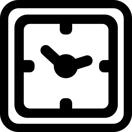 square clock icon