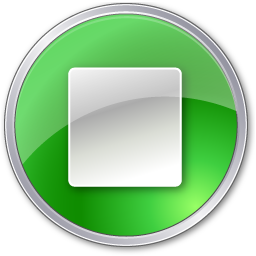 stop button green icon
