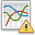trend graph error icon