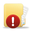warning icon folder