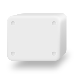 white solid disk drive icon