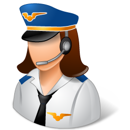 women pilots of civil aviation icon