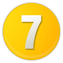 yellow number 7 icon