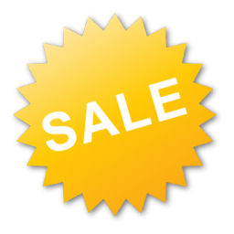 yellow sale tag icon